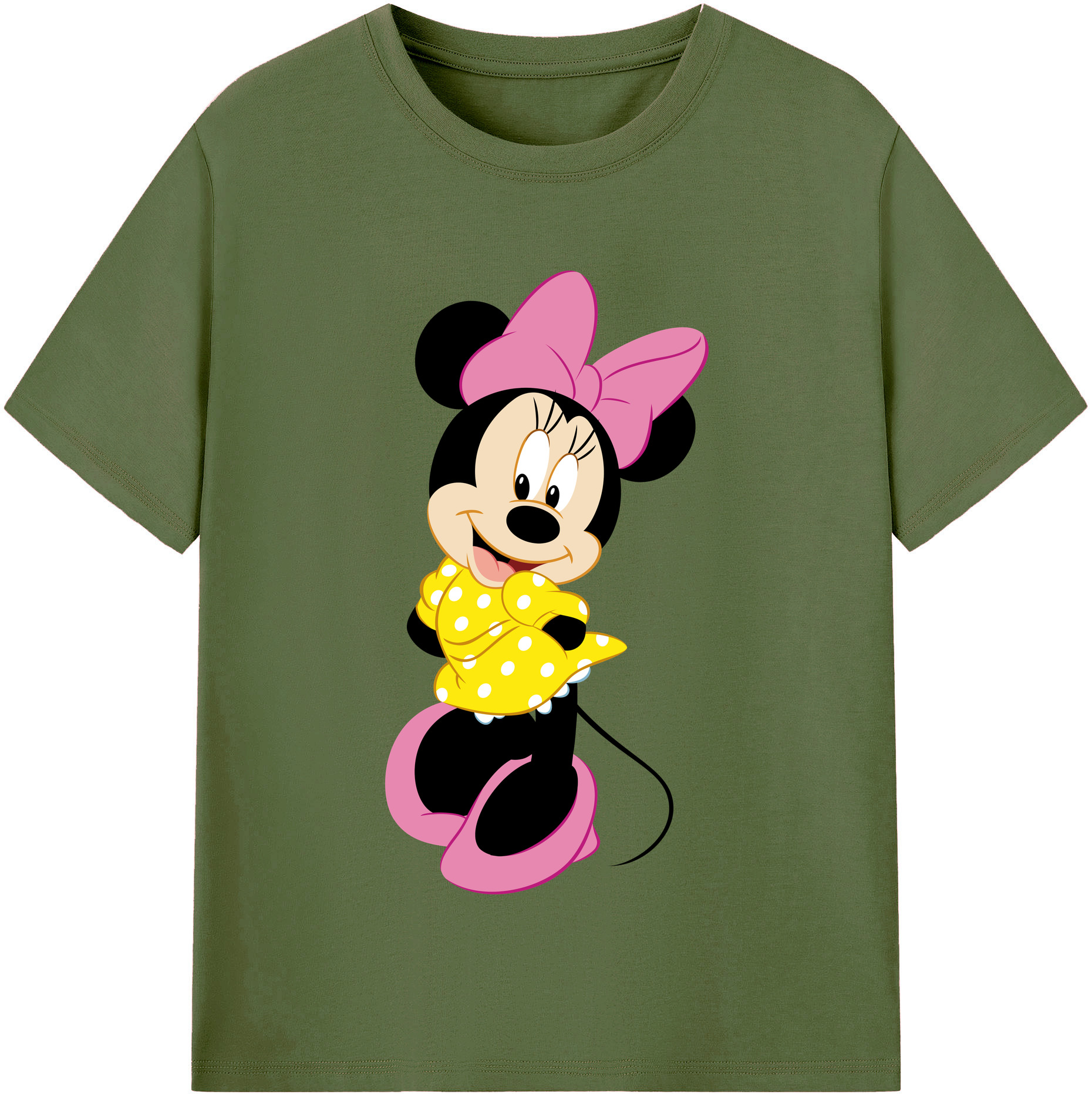 （画像用） ミッキーマウス Mickey Mouse 綿100％半袖Tシャツ（フロントプリント）
